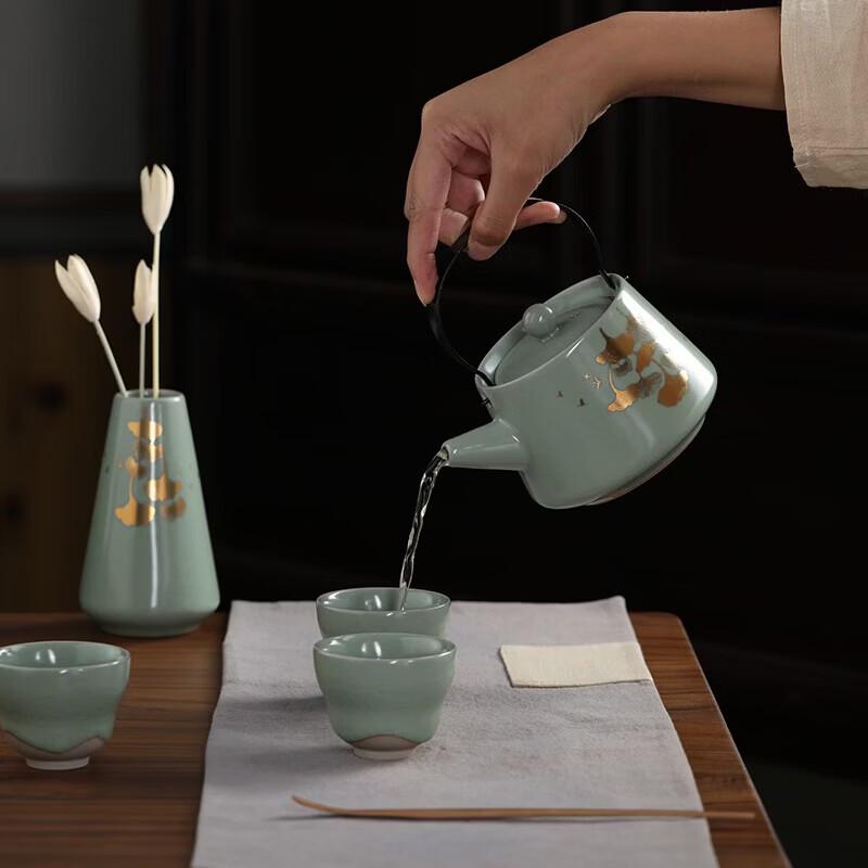 Wanchunhe Dehua Ru Kiln Handmade Ceramic Tea Set