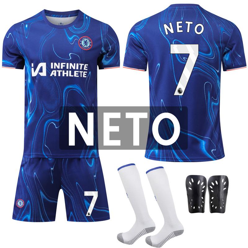 2024-25 Chelsea Football Jersey Set Jersey No. 20 Palmer 7 Neto 14 Felix Jersey Spot