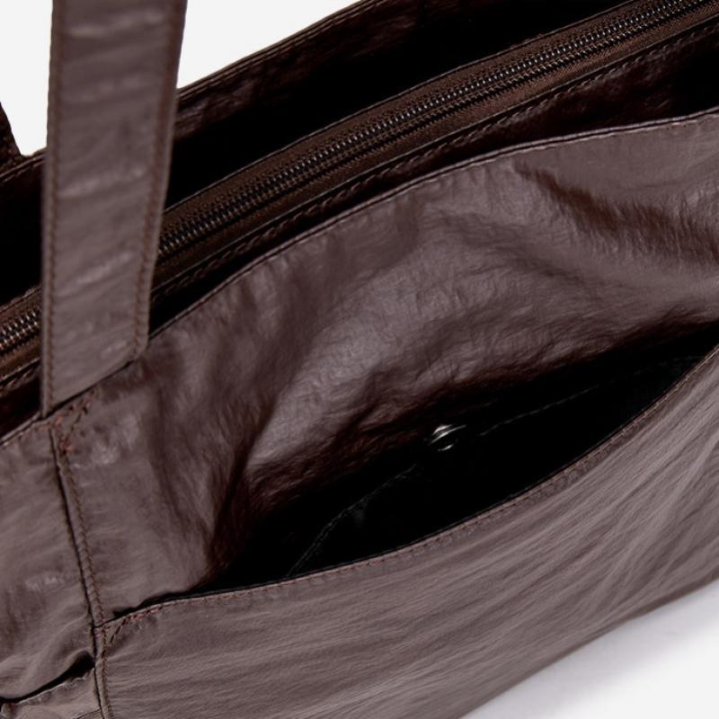 By Esquire Women Ciel Pocket Shirring Shoulder Bag Brown