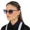Guess By Marcian Gradient Blue Cat Eye Ladies Sunglasses Gm0804 20w 56