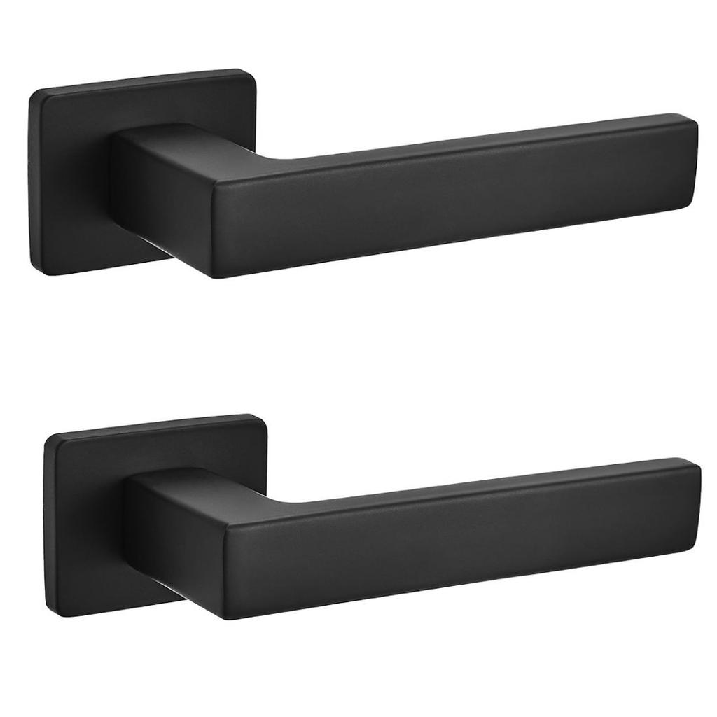 Black Kvadrato Ii Interior Door Handle