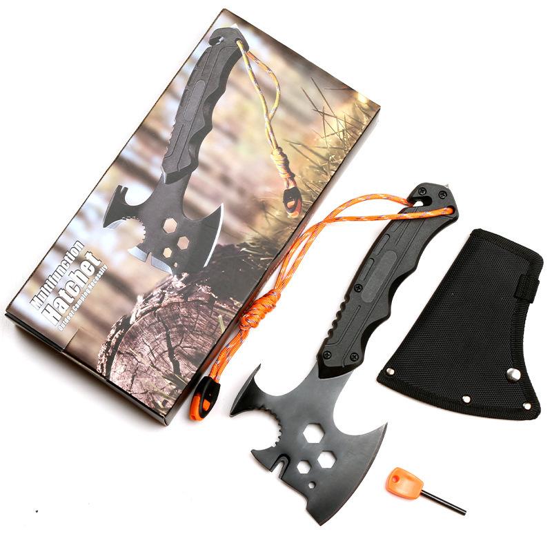 New Multi Functional Tactical Axe Home Self-defense Fire Axe Garden Felling Chopping Wood High Carbon Steel EDC Hand Tool