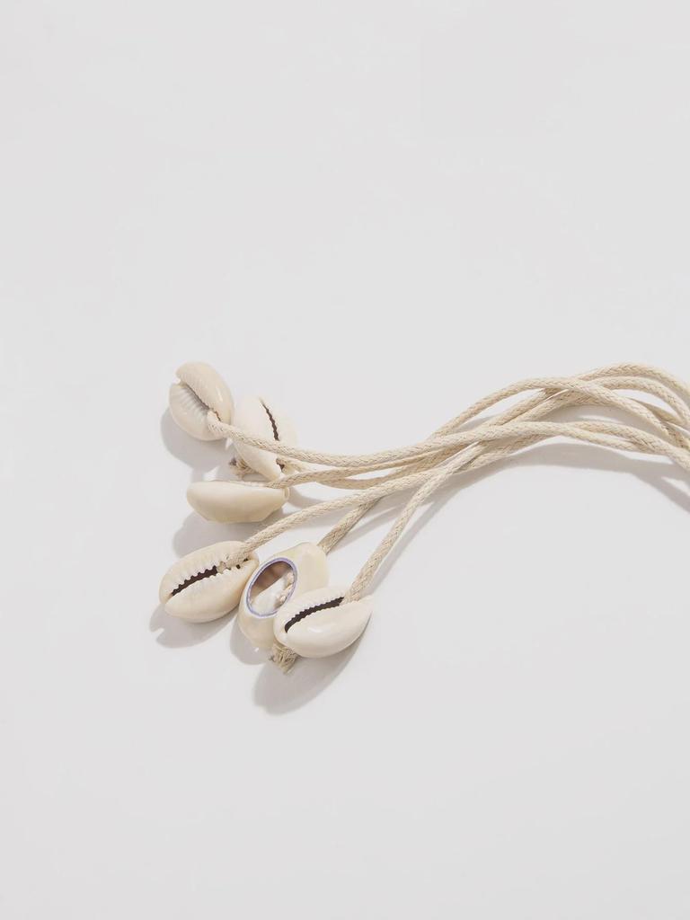 European & American Bohemian Style Cotton Rope Shell Waist Belt for Women
