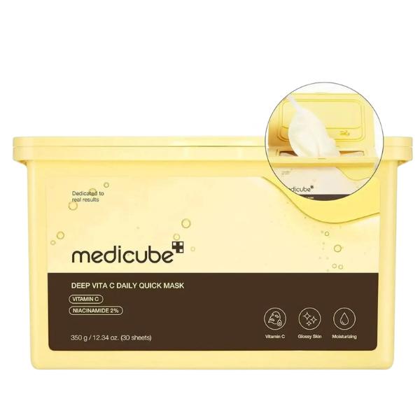 Medicube Donna Crema Maschera Viso, Deep Vita C Daily Quick Mask (502 G) - Immagine 3