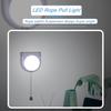 2 Pack Stick-Up Battery Operated Light Bulb, Battery Powered Wireless LED Closet Light Bulb, Self Adhesive Wall Mounted Light Fixture with Pull Chain