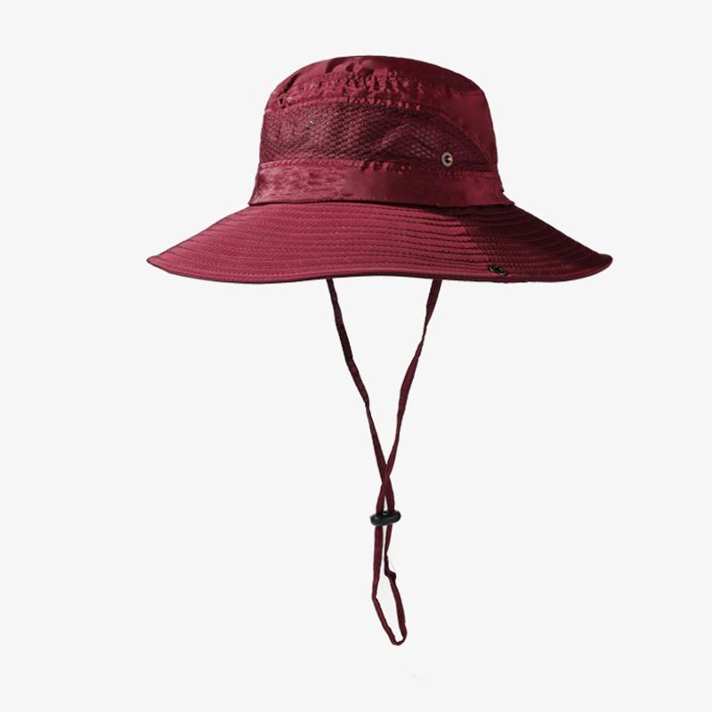 

Стиль Шляпа Универсальный Мужской Женский Универсальный Однотонный Солнцезащитные Шляпы Рыбака красный