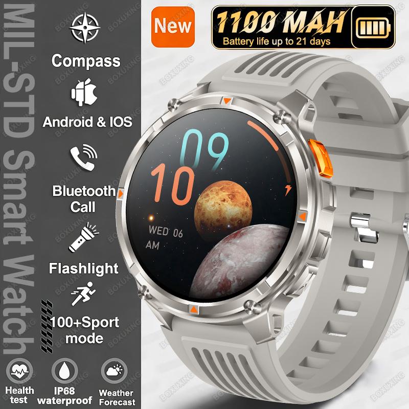 New T-Rex3 Ultra 1100mAh Battery Smart Watch Men GPS Track Compass IP68 Waterproof Sports Tracker Outdoors Military Smartwatches