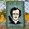 Tin Sign Edgar Allen Poe Horror Quote Vintage Metal Plaque  Dark Gothic Wall Art Decor for Halloween Pub Bar Study Bedroom DFla