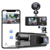 2-Zoll HD Dashcam mit Dreifach-Objektiv, WLAN und Mobiler Konnektivität – A22 Auto-Monitor