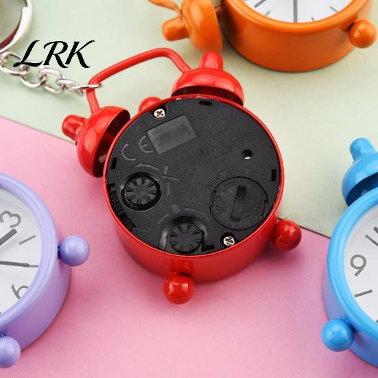 Alarm Clock Key Ring Keychain Pendant with Built-In Micro Clock, Holder for Commuters Students And Travelers, Sturdy Iron Design Portable Timekeeping