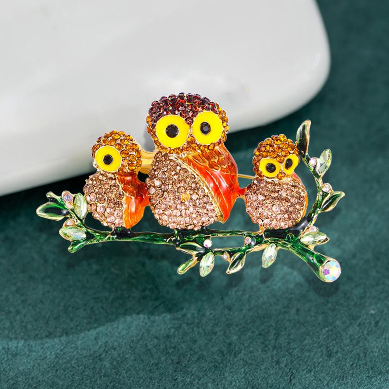 Full Owl Accessories Animal Bird Women's Accessories Brooch