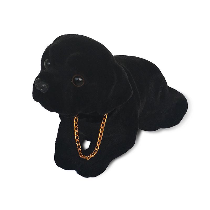 Creative Shaking Head Dog Ornament: Cute Car Dashboard Puppy Simulation