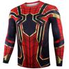 Marvel Mens Superhero Compression T Shirt Sports Fitness Gym Tops Spiderman Tee