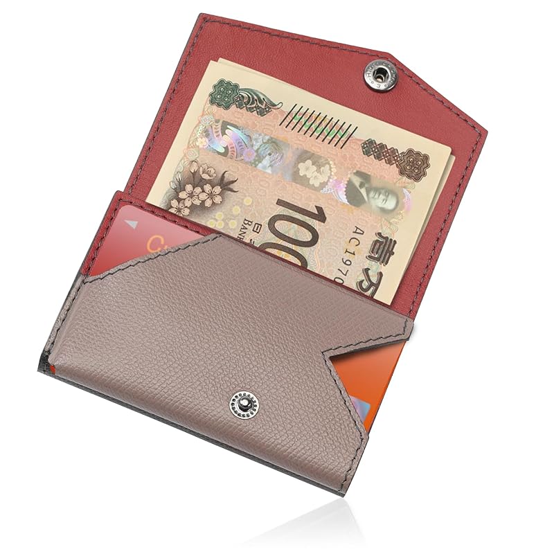 

[Abrasus] small wallet men s ladies wallet made in Japan genuine leather dark gray