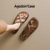 Augustine toe sandals girl 2025 new summer word with beautiful fairy wind soft bottom beach cool slippers