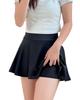 Sharphon Black Flared Skirt with Size 33 Mini High School Perfect for School Amusement and REI210 Pettipants, High-Waisted, Stylish, Spring/Summer,