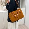 2026 Women's Large Capacity Corduroy Tote: Korean Style Multi-Pocket Handbag & Versatile Crossbody Bag