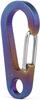 TISUR Small Titanium Carabiner Keychain for Men, Lightweight (Color: Large + D-Ring: Small)