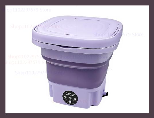 Portable Small Foldable Washing Machine with Spin Dryer For Socks Underwear Washer Household Mini Washing Machine EU Plug