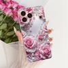 For Apple iPhone 17 Pro Max Case Luxury Flowers New Painted Cover Clear Silicone Case For iPhone 17 Air iPhone17 Pro Soft Fundas