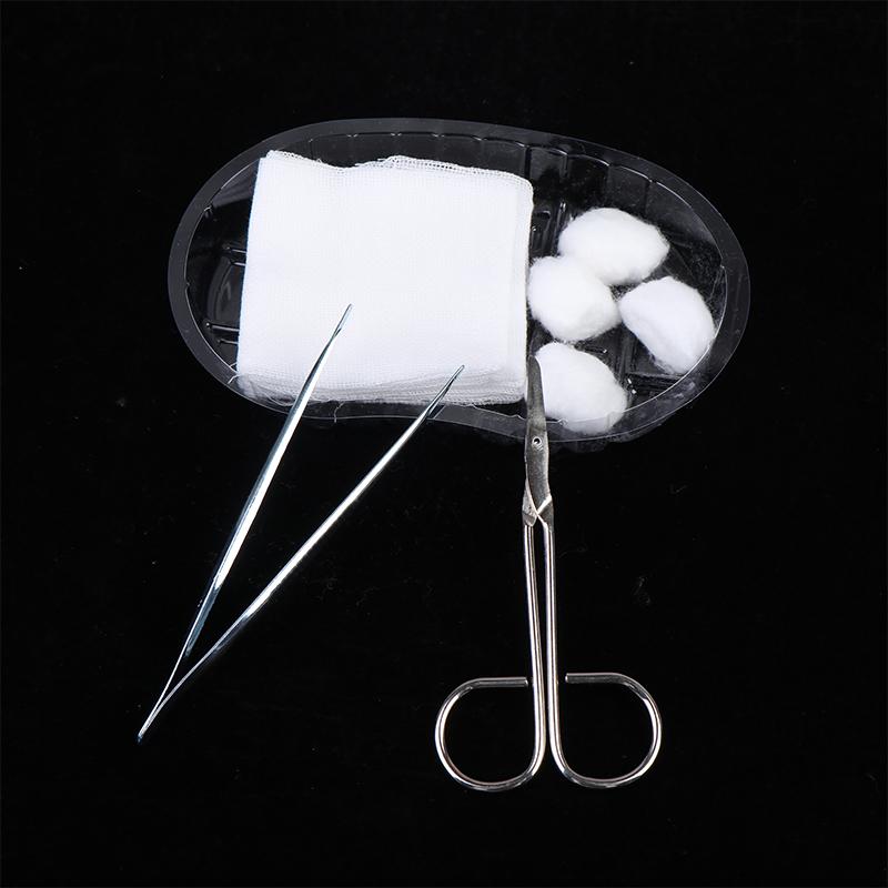 1 Set Debridement Suturing Disinfection Wound Care Tool Kits New Sterile Disposable Dressing Replacement Tool Kit