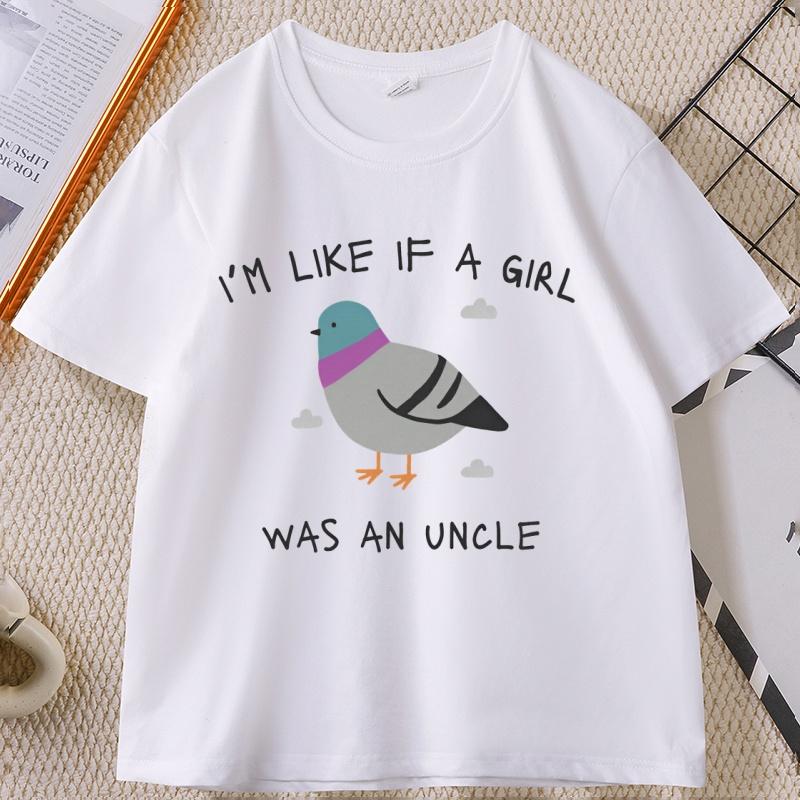 

I m Like If A Girl T-Shirt Meme Graphic Tee Sarcastic T-shirts Humor Short Sleeve Cotton Round Neck Tshirt Moda Hombre Clothe... 5XL