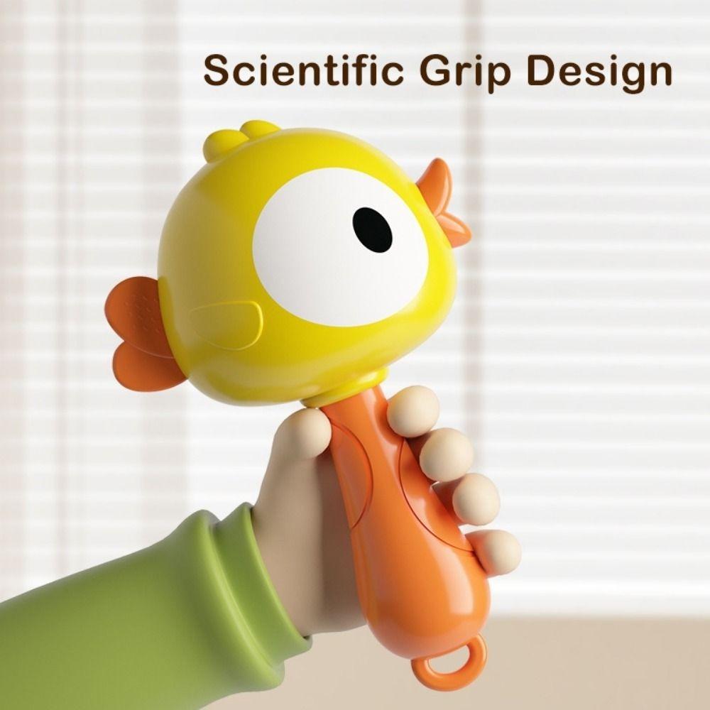 Cartoon Baby Rattle Toys Plastic Handbell Toys New Newborn Rattle  Sensory Grasp Toy