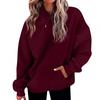 Women's Fashion Daily  Casual Hoodie Long Sleeve Solid Color Top