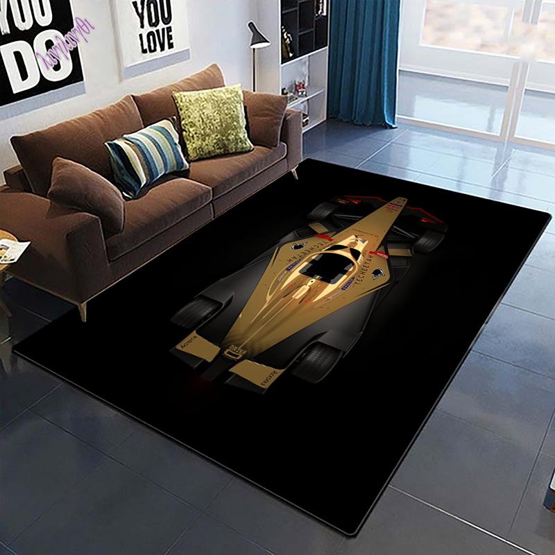 Racing Supercar Large Rug for Living Room Auto Parts Black Carpet Bedroom Area Rug Bathmat Soft Rug Home Decoration