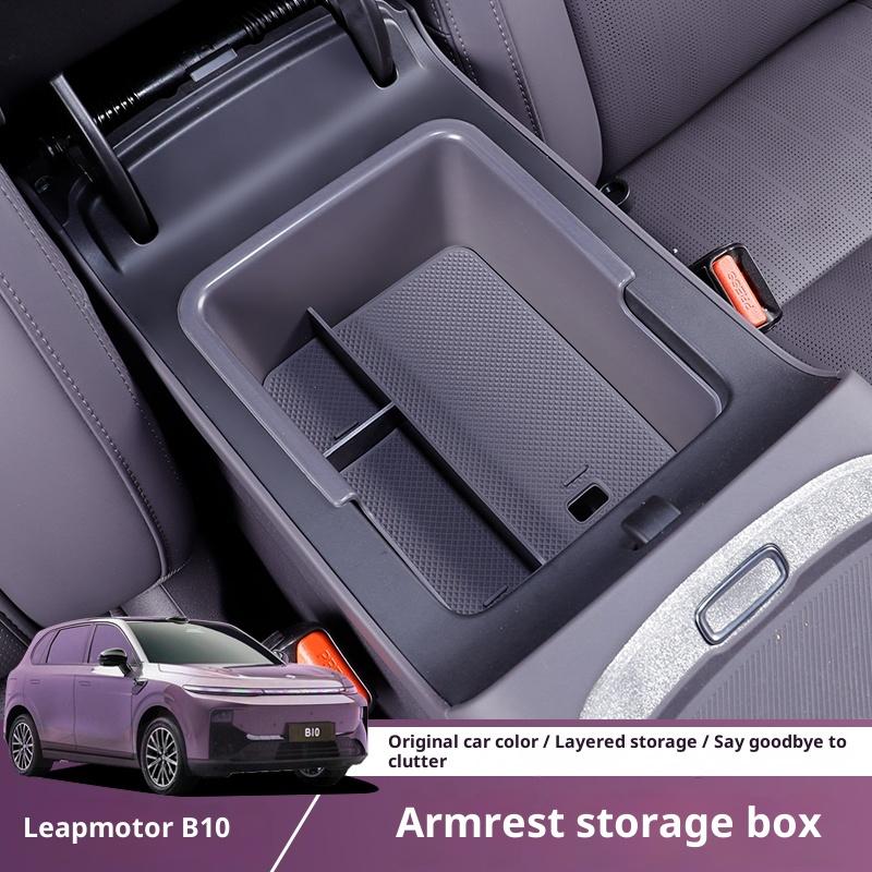 For Leapmotor B10 Armrest Box Storage Box Center Console Organizer Container Leapmotor Car Interior Modification DecorationGood product