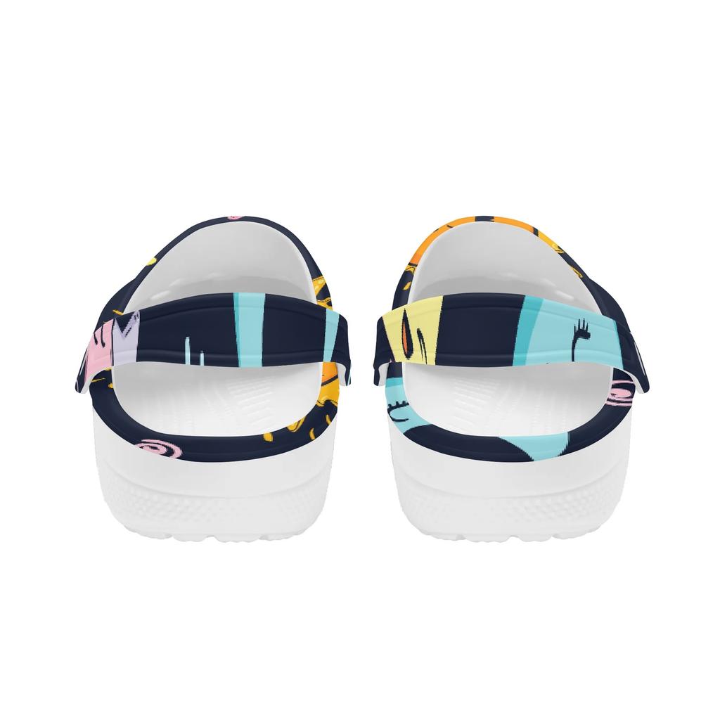 Trendy Printed EVA Clogs Sandals Women Men Ventilated Breathable Slip On Casual Slippers Soft Sole Summer Shoes Daily Comfort Wear