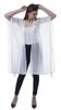 Moomaya Womens Georgette Shrug Open Front Long Sheer Coverup w  Tassels