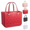 EVA Beach Bag Stylish Swimming Handbag Large Beach Bag with Holes for Shopping Swimming Picnic