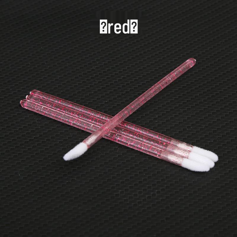 Crystal Disposable Lip Brush: Slanted Mini Lip Gloss & Lipstick Applicator