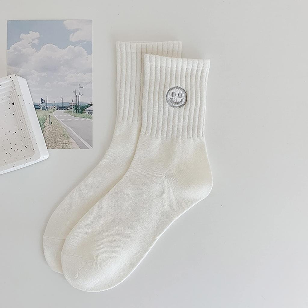 School Patterned School Ankle Bulk Middle High [MonikaSun] Socks, Embroidered, Stylish, Cute, Sports, Outdoor, Socks, Spring/Summer, Cotton,
