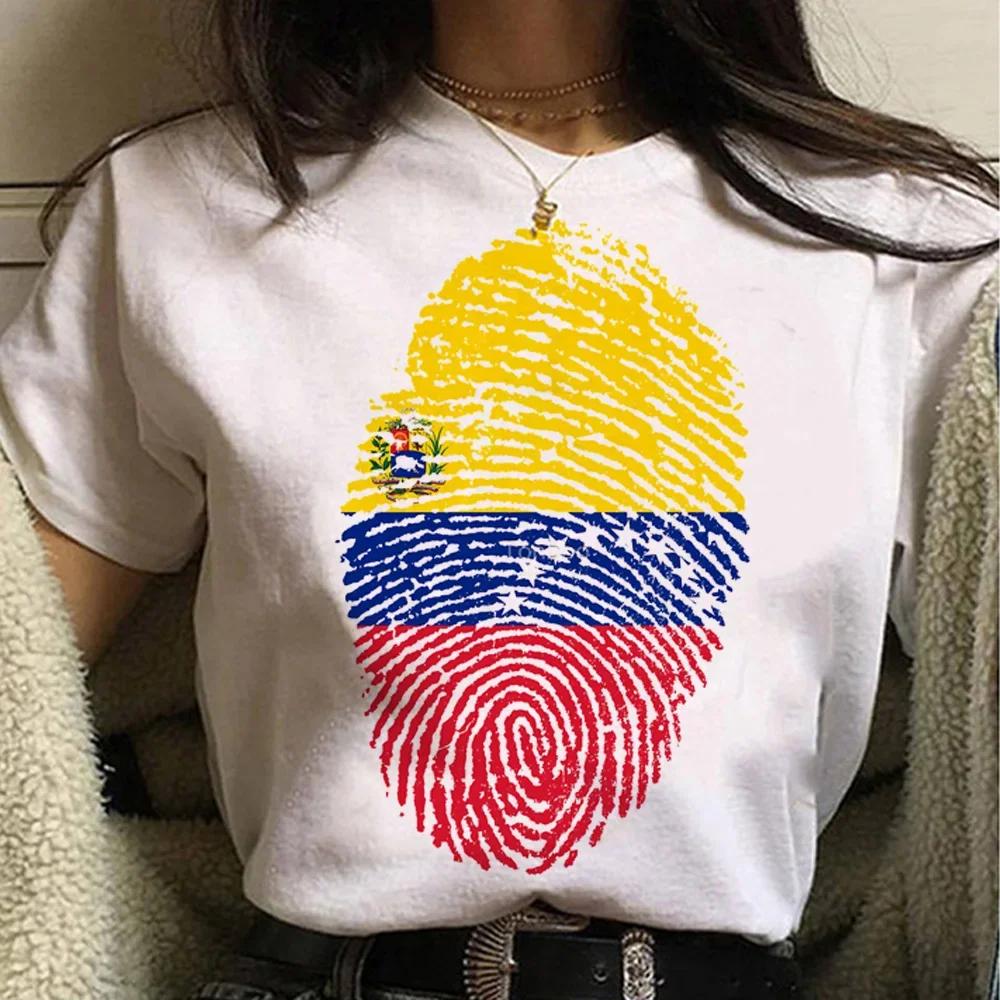 Venezuela T Shirt Women Harajuku Comic Designer Tshirt Female Anime Manga Designer Clothing Harajuku Shirts for Women Clothes