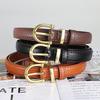 New Women's Pin Buckle Belt, Fashionable, Versatile, Simple Decoration, Trendy, Pure Color, Thin Waistband, Suitable for Jeans
