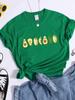 Peeled Avocado Cartoons Printed Womens Tshirts Street Breathable Crop Top Personality Cool Tee Shirt Casual Summer T-Shirt Women