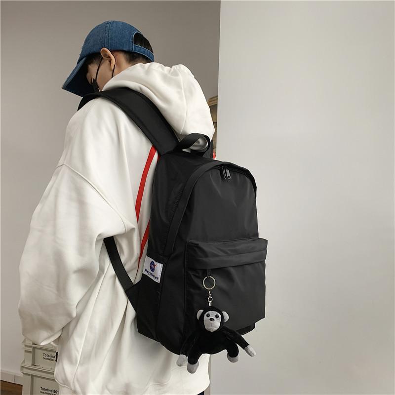Schoolbag new Japanese Korean version fashionable simple schoolbag female college students class computer backpack male large capacity backpack