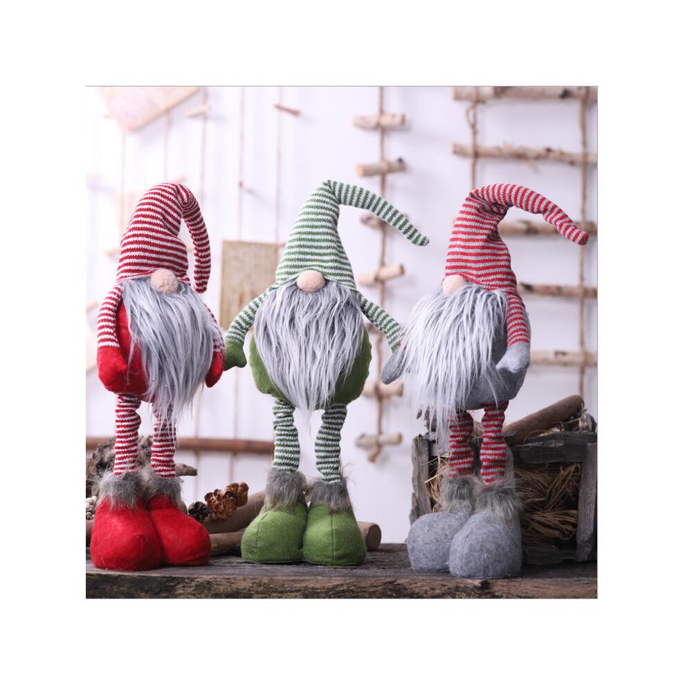 (Verde) Locura Navideña Decoración de Gnomo Gonk Adorno Regalo Decoración Festiva