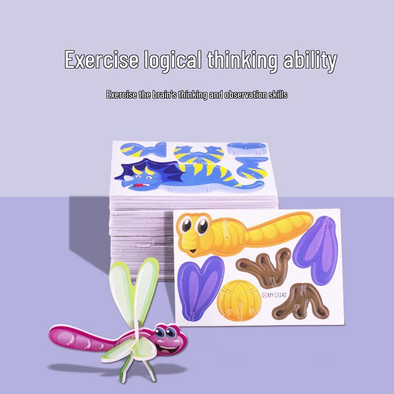 3D Insect Stereo Jigsaw Puzzle: Creative DIY Educational Toy for Kids