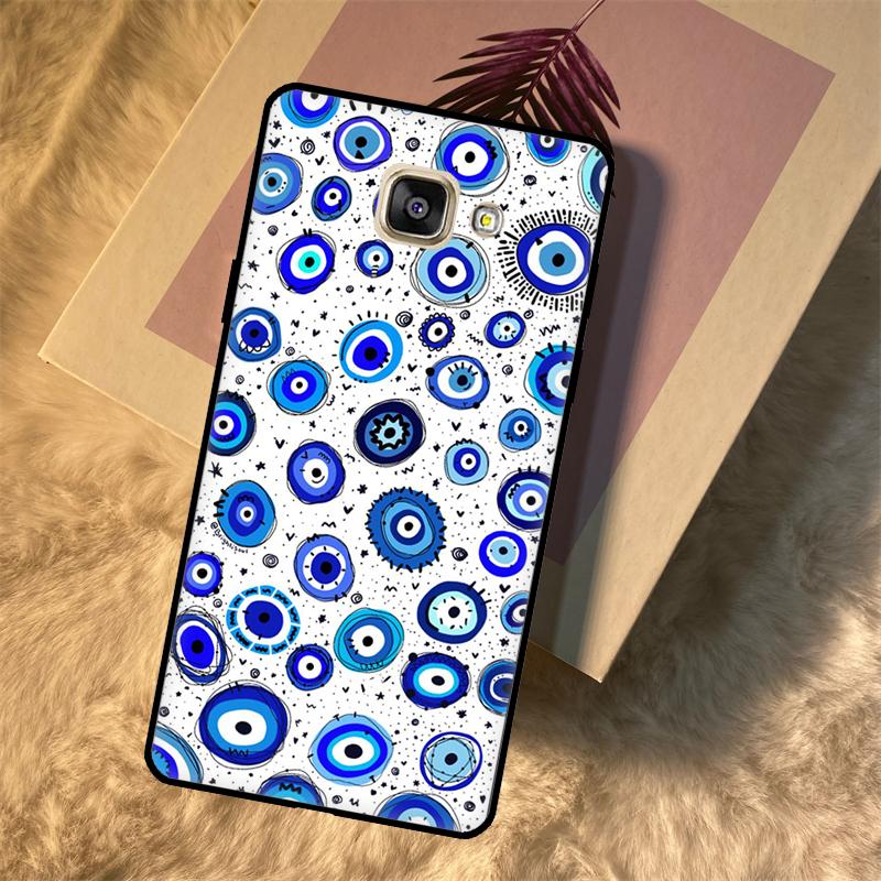 Evil Eye Lucky Eye Blue Case For Samsung Galaxy A3 A5 2016 J3 J5 J7 2017 J2 J6 J4 Plus J8 A6 A7 A8 A9 2018 Fundas