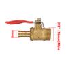 1/8" 1/4" 3/8" 1/2" Außengewinde Messing Kugelhähne 6/8/10/12mm Schlauchtüllen Wasser Öl Luft Gas Kraftstoffleitung Absperr-Kugelhähne