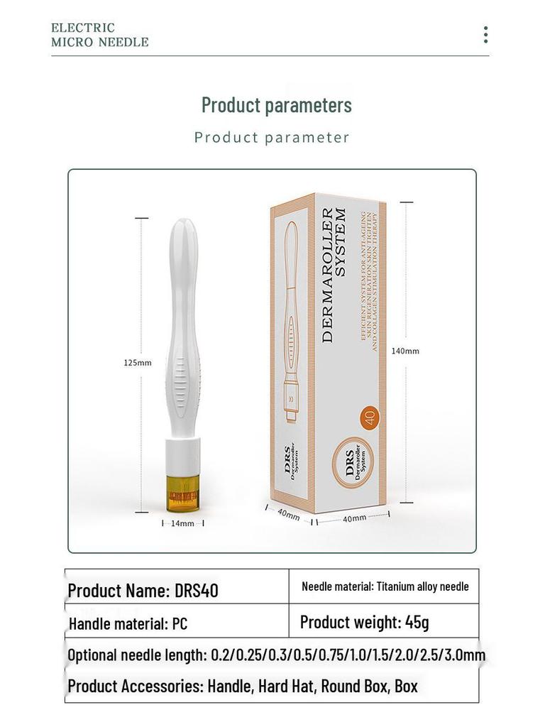 Gold Microneedle DRS40: Professional Salon Essence for Local Care
