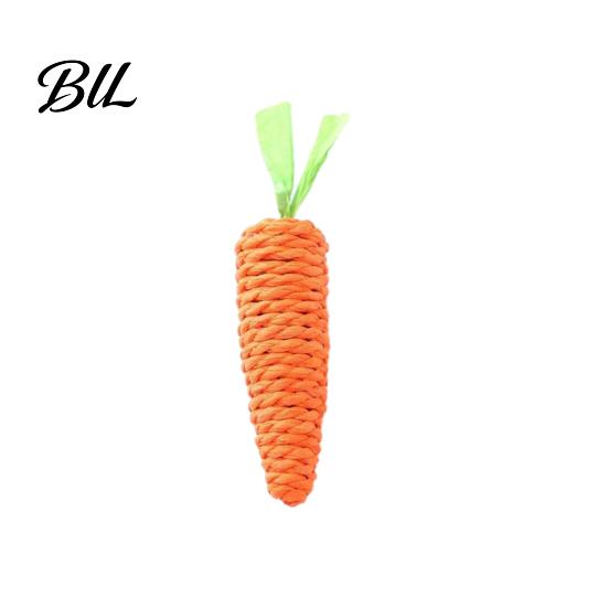 Cat Teeth Cleaning Toy Carrot Teething Bite Resistant Pet Sisal Rope Chew Boredom Kitten Dental Health Interactive Natural S
