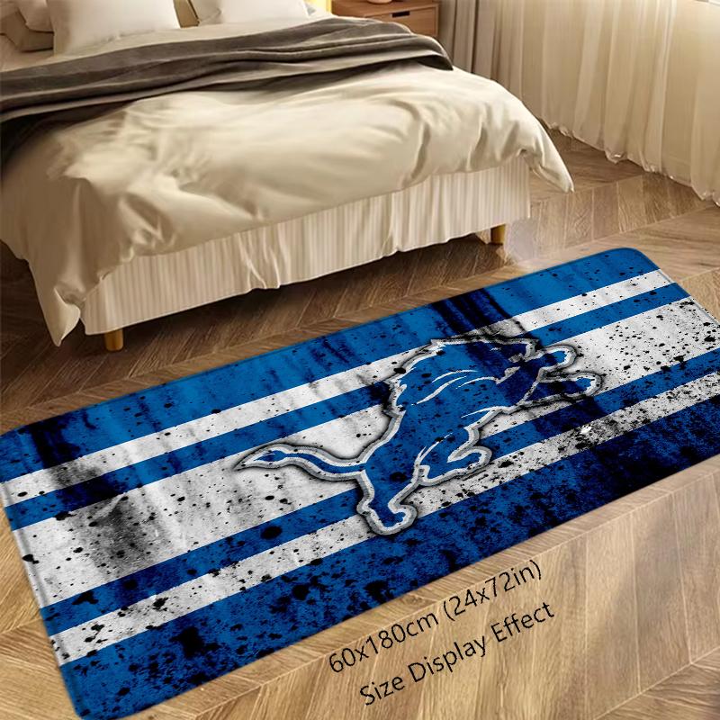 Entrance Doormat Balcony Rugs Living Room Carpet Foot Mats Bath Rug Detroit Lions Floor Mat Ideal Gifts Non-slip House Decors