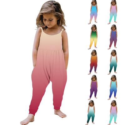 Toddler Kids Baby Girls Sleeveless Summer Romper Jumpsuit Playsuit Clothes