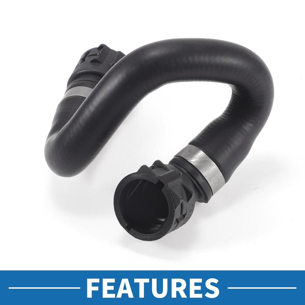 ABSOPRO HVAC Heater Return Hose for BMW 745i Part 64218377701 Black Rubber 4.4L (2002-2005) - Number -