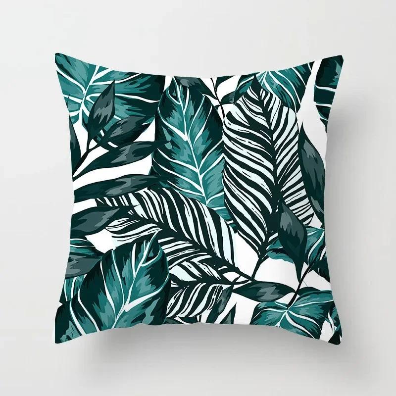Sofa Home Decor Tropical Leaf Cactus Monstera Cushion Cover Throw Pillow Decorative Pillowcase