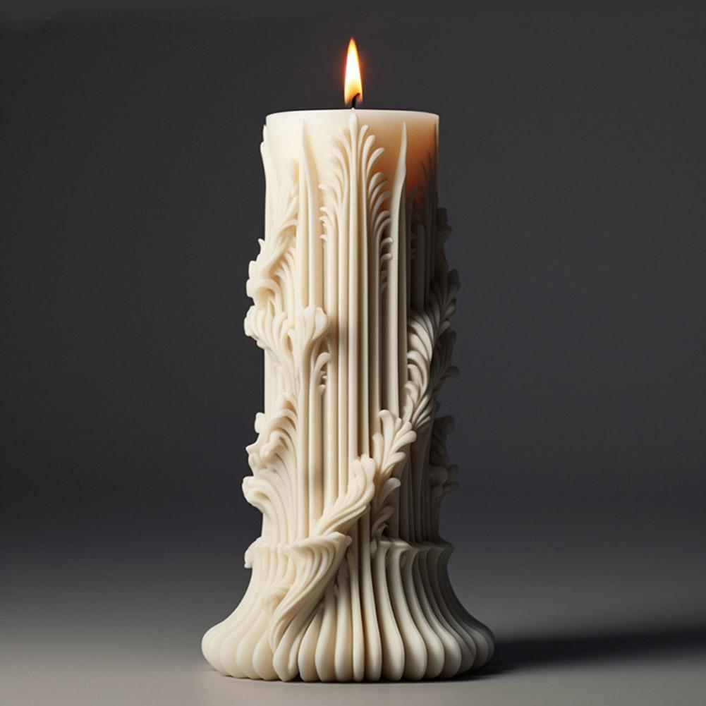 5 Stiluri Coloană Romană Formă Lumânare DIY Handmade Aromaterapie Ipsos Rășină Formă pentru Făcut Lumânări Cilindru European Formă Silicon
